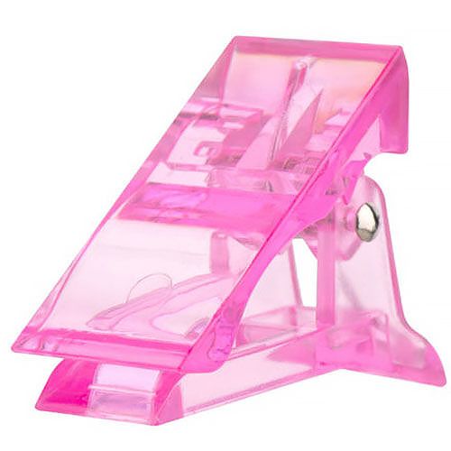 Plastic clip-clothes for fixing the upper forms of Nail Art