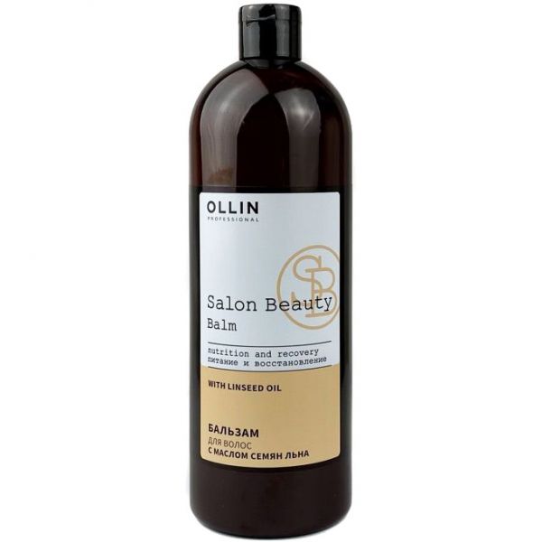 Hair balm with flax seed oil Salon Beauty OLLIN 1000 ml