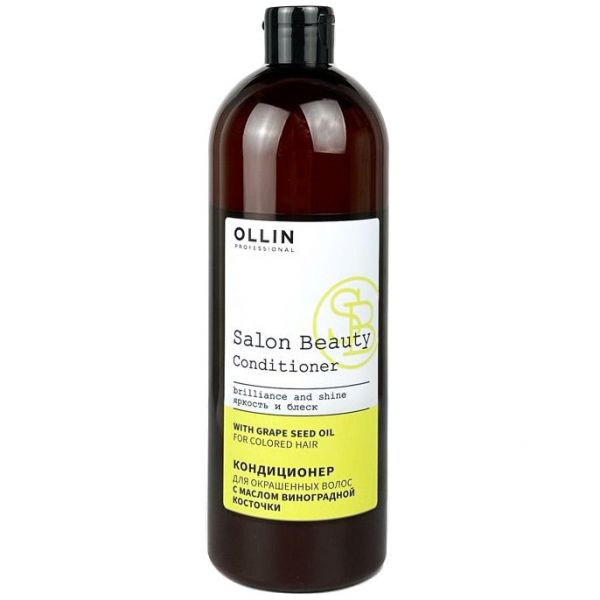 Conditioner for colored hair with grape seed oil Salon Beauty OLLIN 1000 ml