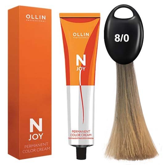 Permament cream color 8/0 light blond OLLIN N-JOY 100 ml