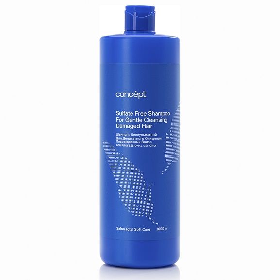 Sulfate-free shampoo for delicate cleansing of damaged hair Soft Care Concept 1000 ml