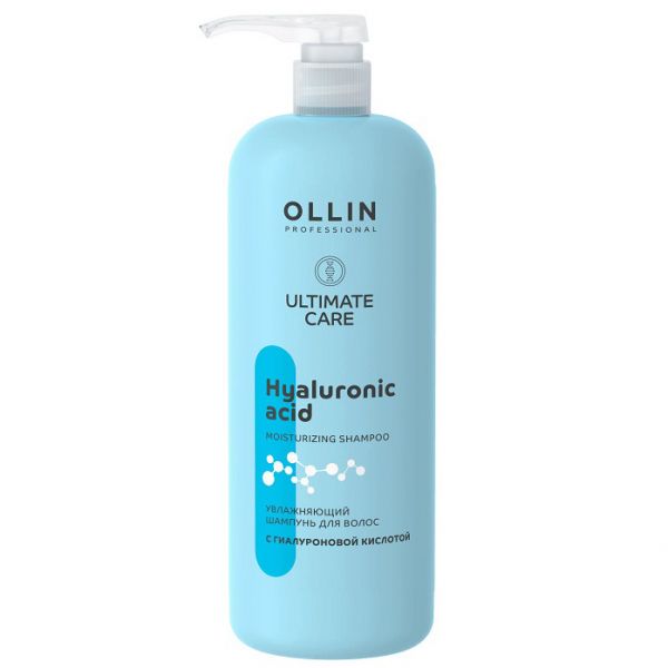 OLLIN ULTIMATE CARE Moisturizing shampoo with hyaluronic acid 1000 ml