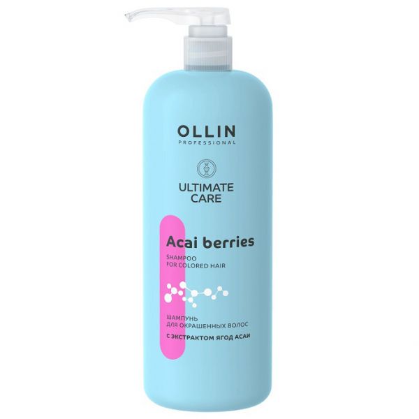 OLLIN ULTIMATE CARE Shampoo for colored hair with acai berry extract 1000 ml