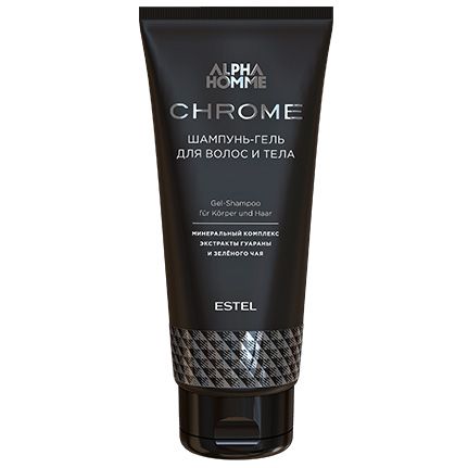 Shampoo-gel for hair and body ALPHA HOMME CHROME ESTEL 200 ml