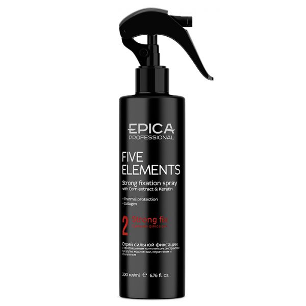 Strong hold hair spray with thermal protection complex Five Elements Epica 200 ml