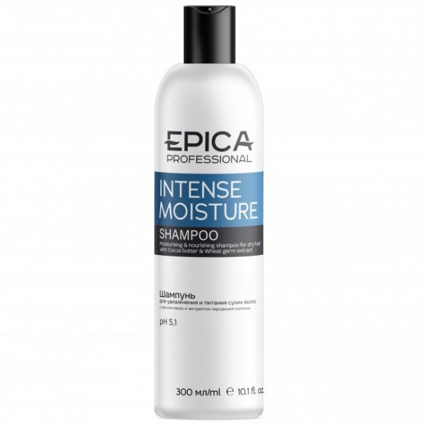 Moisturizing shampoo for dry hair Intense Moisture Epica 300 ml