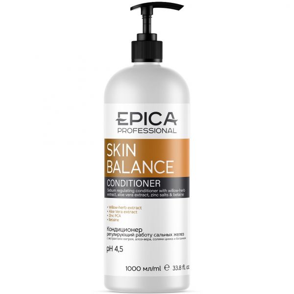 Anti-oily hair conditioner Skin Balance Epica 1000 ml