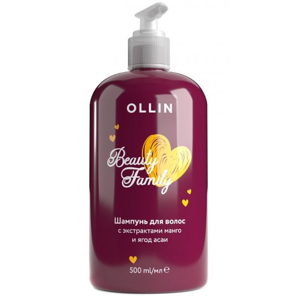 OLLIN Beauty Family Hair shampoo with mango extracts 500 ml