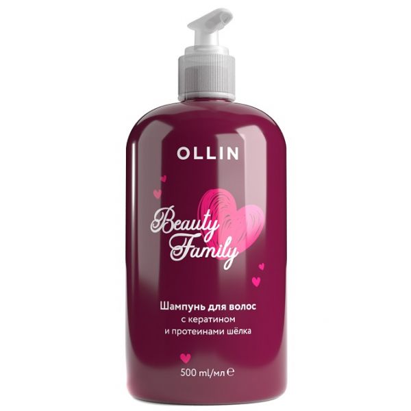 OLLIN Beauty Family Hair shampoo with keratin 500 ml