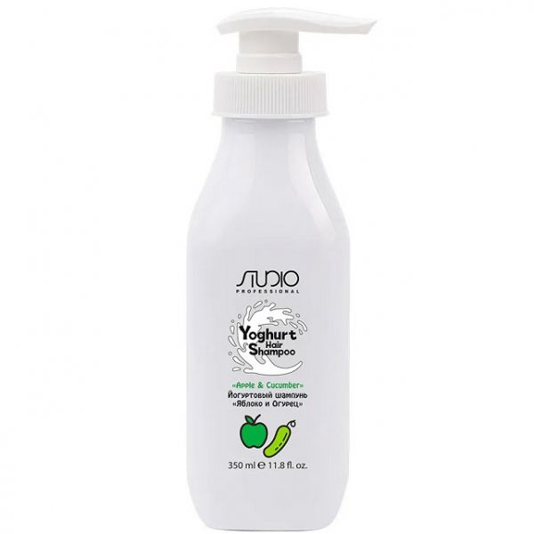 Kapous Yoghurt hair shampoo “Apple and cucumber” 350 ml