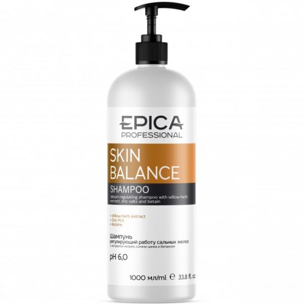 Shampoo against oily hair Skin Balance Epica 1000 ml