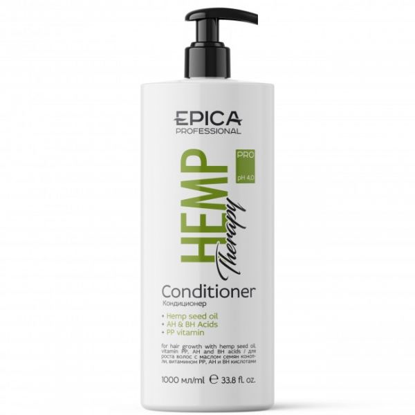 Conditioner for hair growth Hemp Therapy Organic Epica 1000 ml