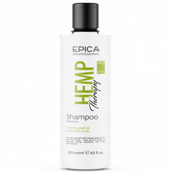 Shampoo for hair growth Hemp Therapy Organic Epica 250 ml