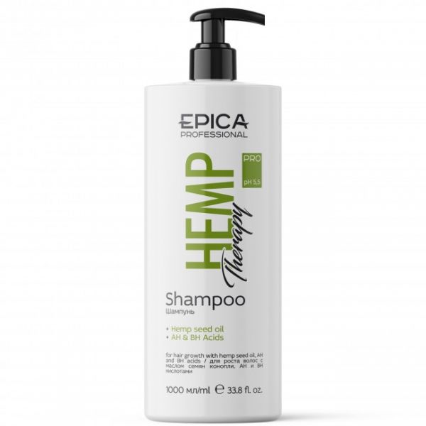 Shampoo for hair growth Hemp Therapy Organic Epica 1000 ml