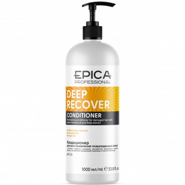 Conditioner for damaged hair Deep Recover Epica 1000 ml