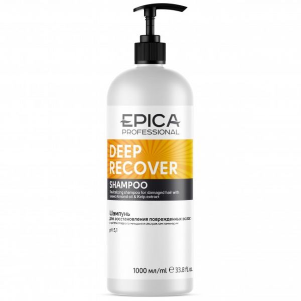 Shampoo for damaged hair Deep Recover Epica 1000 ml