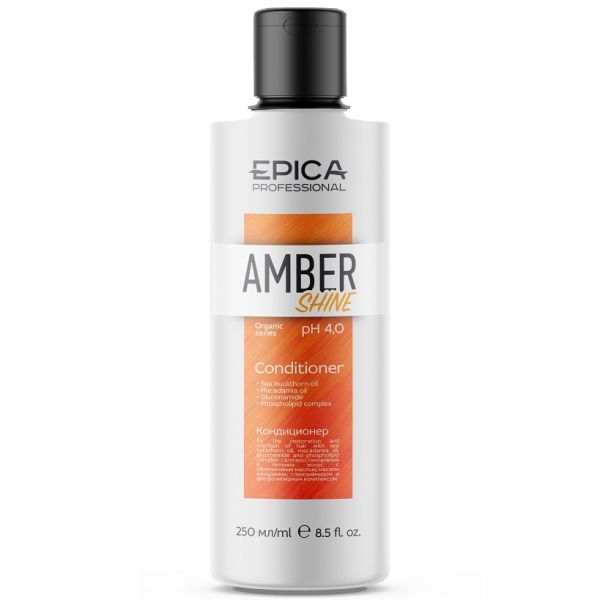 Conditioner for hair restoration and nutrition Amber Shine Organic Epica 250 ml