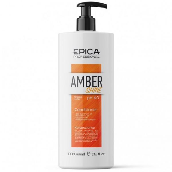 Conditioner for hair restoration and nutrition Amber Shine Organic Epica 1000 ml