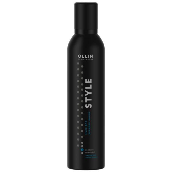 Medium hold hair styling mousse OLLIN 250 ml