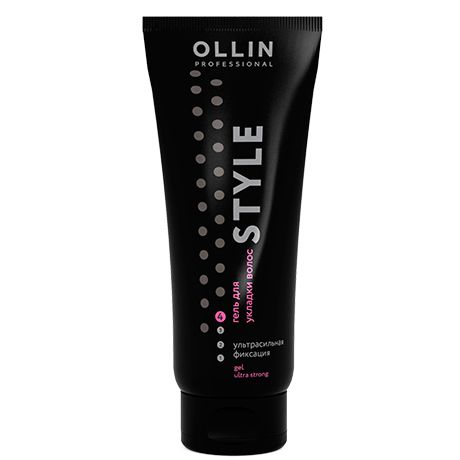 Ultra-strong hold hair styling gel OLLIN 200 ml