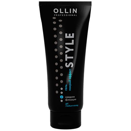 Gel “Wet effect” medium hold Style OLLIN 200 ml