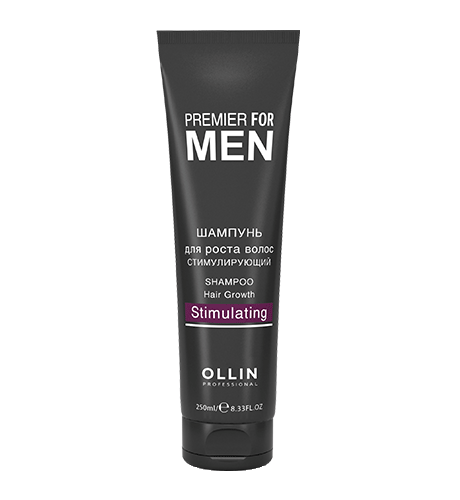 Stimulating shampoo for hair growth PREMIER FOR MEN OLLIN 250 ml