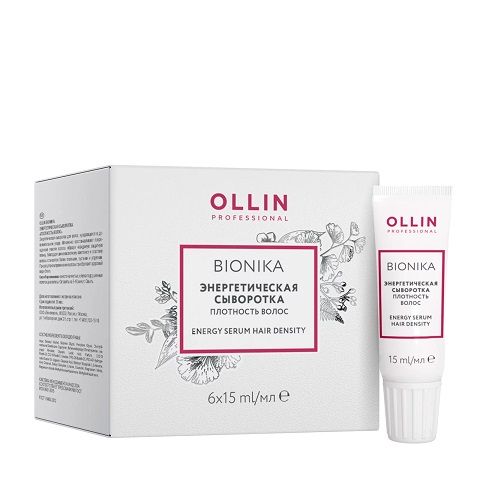 OLLIN BIONIKA Energy serum “Hair Density” 6 pcs x15 ml