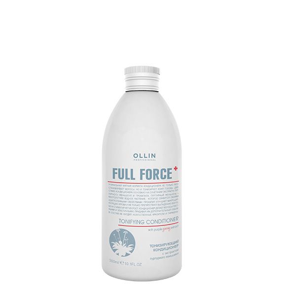 Toning conditioner with ginseng against hair loss Full Force OLLIN 300 ml