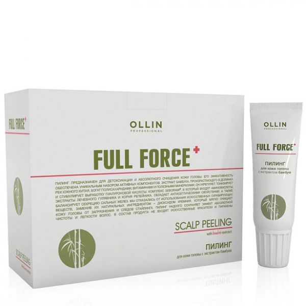 OLLIN Full Force Scalp peeling with bamboo extract 10 pcs x 15 ml