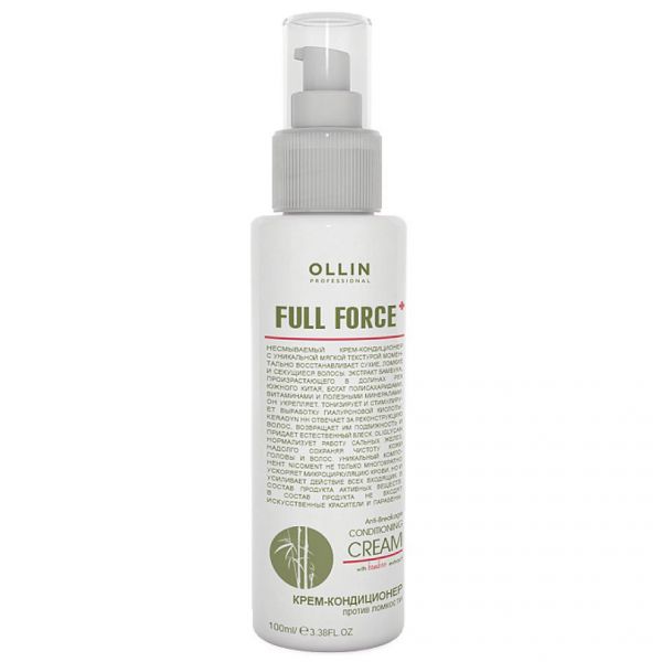 OLLIN Full Force Cleansing shampoo with bamboo extract 300 ml Cream conditioner with bamboo extract 100 ml