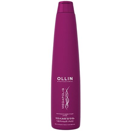 Shampoo for daily care based on black rice Megapolis OLLIN 400 ml