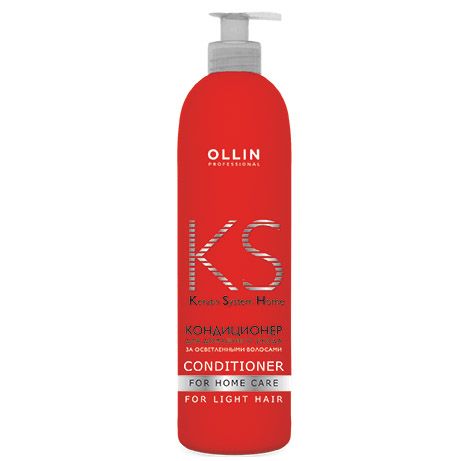 Conditioner for home care of bleached hair Keratine System Home OLLIN 250 ml