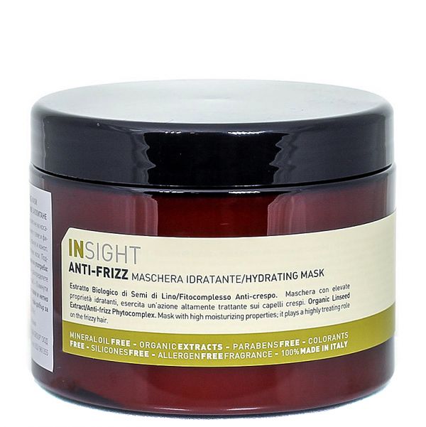 Smoothing mask for unruly hair ANTI-FRIZZ INSIGHT 500ml