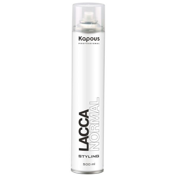 Aerosol hairspray with normal hold “Lacca Normal” Kapous 500 ml