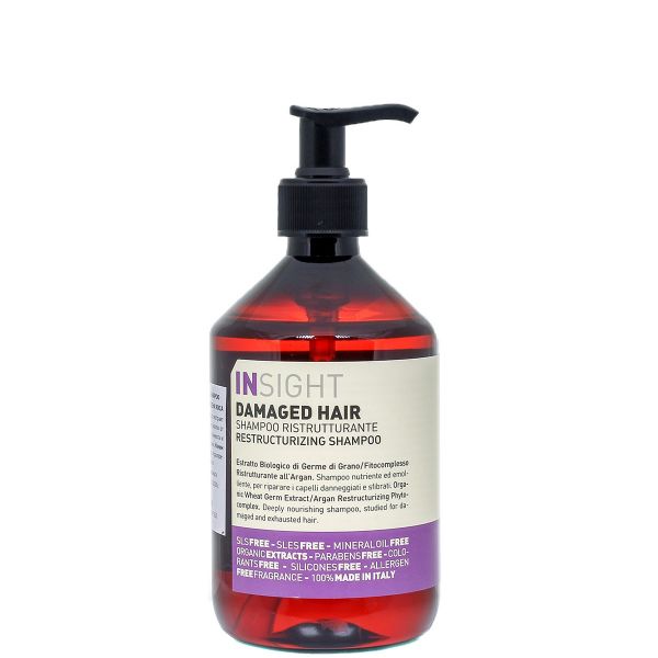 Shampoo for damaged hair “DAMAGED HAIR” INSIGHT 400 ml