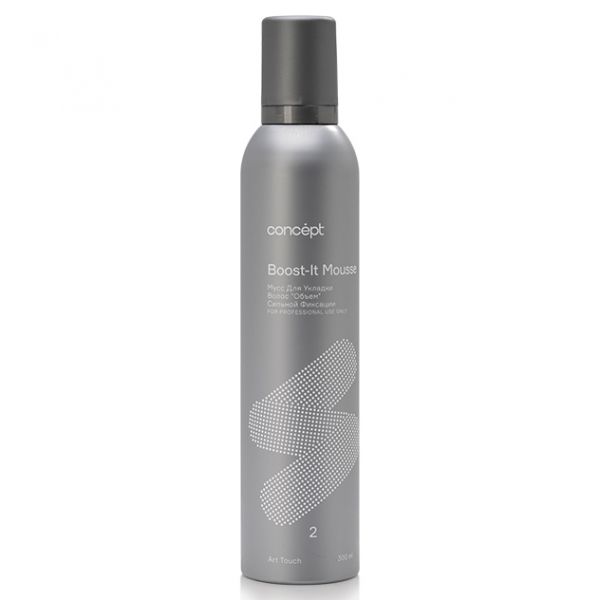 Strong hold hair styling mousse Boost-it-Mousse Concept 300 ml