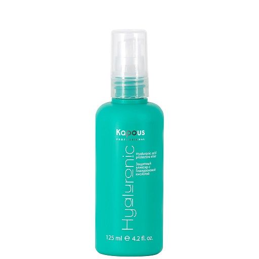 Protective hair elixir with hyaluronic acid “Hyaluronic acid” Kapous 125 ml