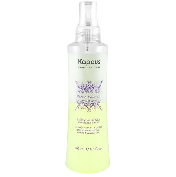 Two-phase hair serum with macadamia nut oil “Macadamia Oil” Kapous 200 ml