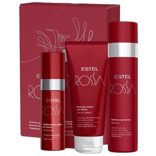 Set Shampoo, Balm-mask, Perfume veil ESTEL ROSSA 550 ml