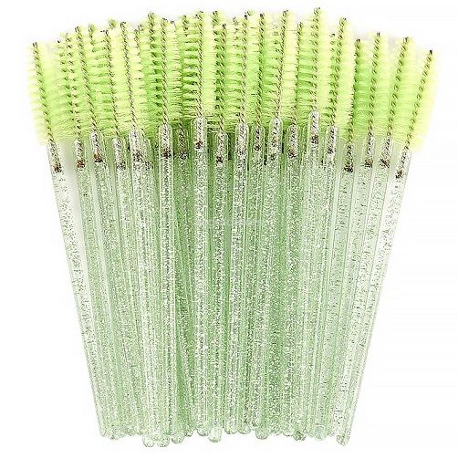 Eyelash brushes nylon green 50 pcs/pack DACCORDO