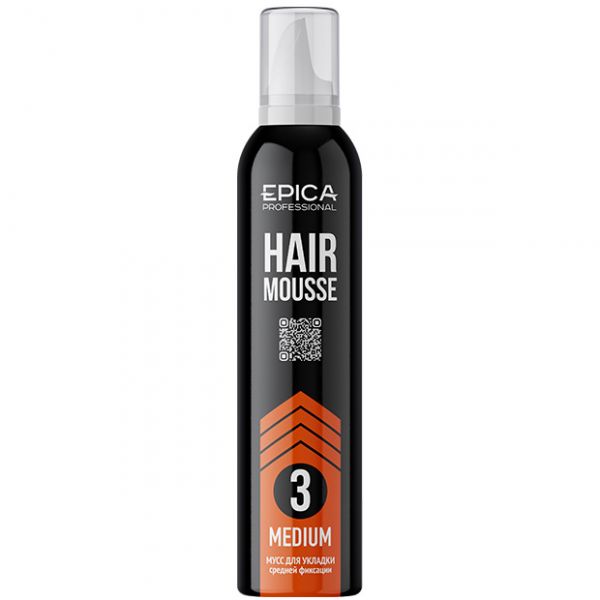 Medium hold hair styling mousse MEDIUM Epica 250 ml