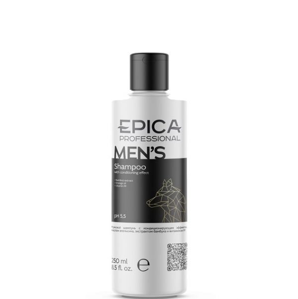 Men's conditioning shampoo with orange oil Epica 250 ml