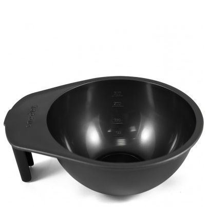 Plastic bowl for preparing solution, black Kapous