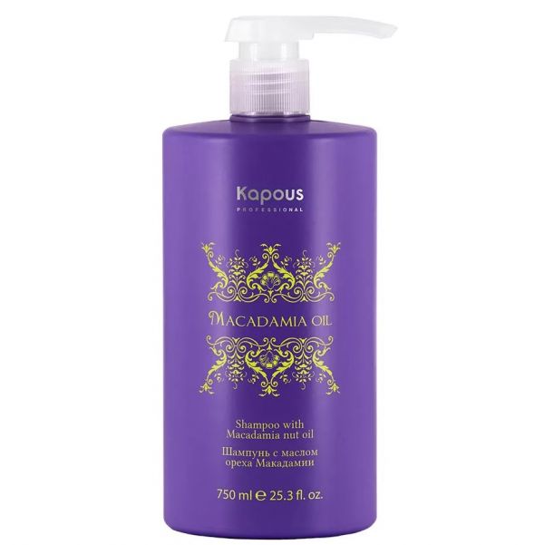 Hair shampoo with macadamia nut oil “Macadamia Oil” Kapous 750 ml