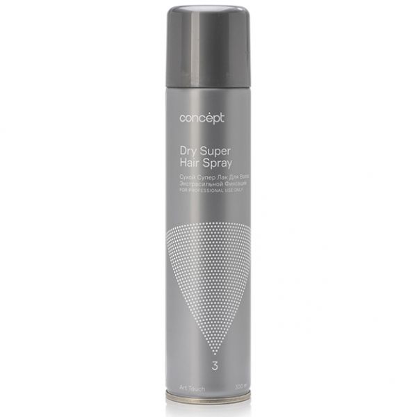 Dry hairspray with extra strong hold Dry Super Hair Spray Concept 300 ml