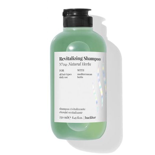 Revitalizing shampoo for all hair types Back Bar Revitalizing Shampoo No. 04 - Natural herbs Farmavita 250 ml