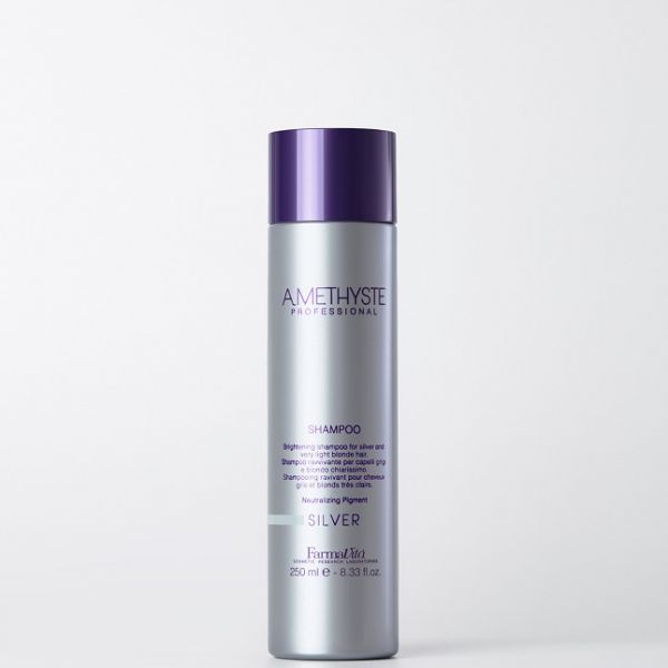 Tinted shampoo for gray and blond hair Amethyste SILVER Farmavita 250 ml